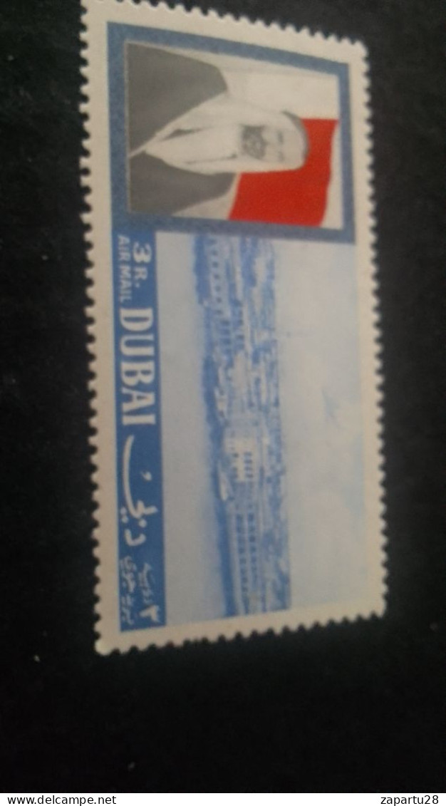 DUBAI- 1960-80-      3     RİAL     DAMGASIZ - Dubai