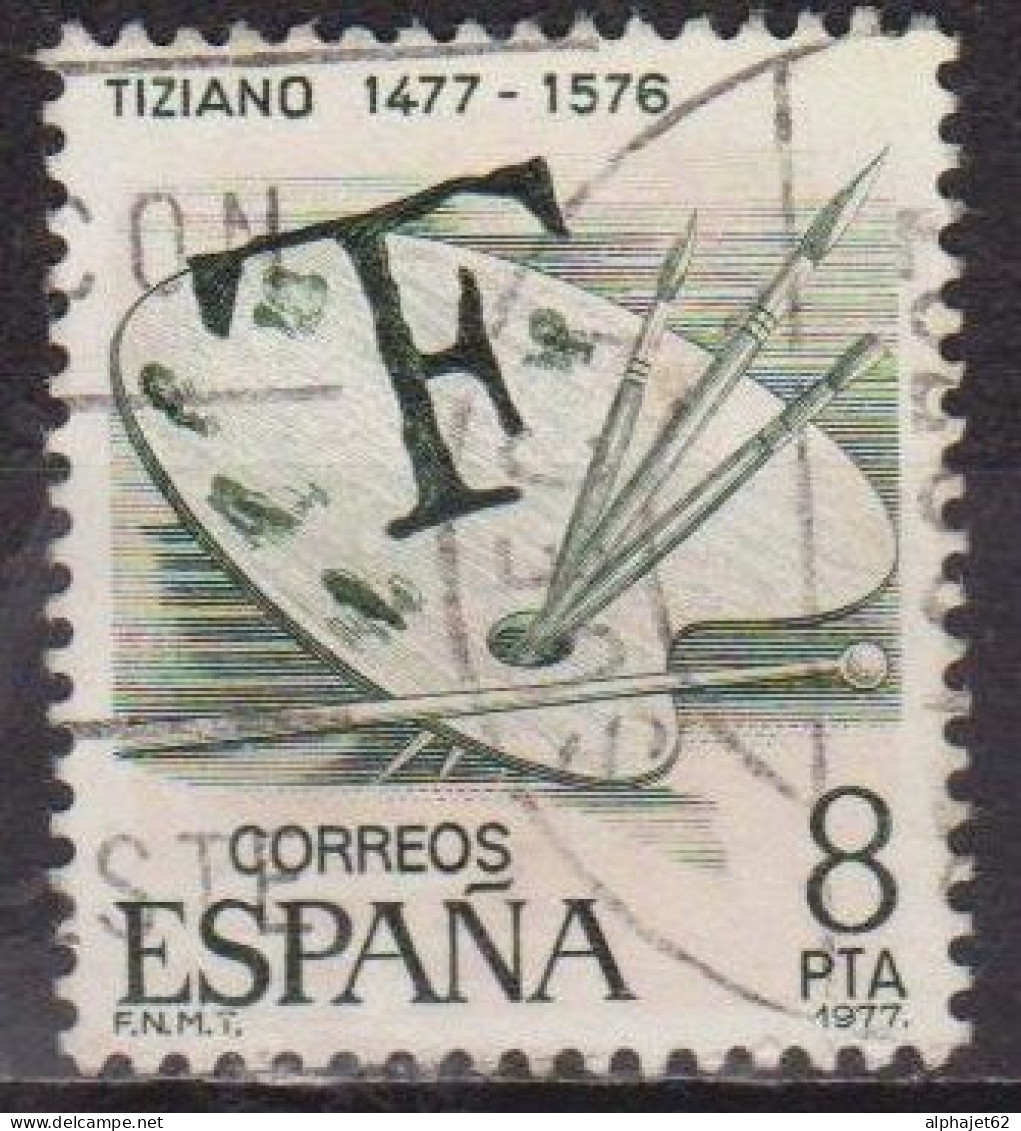 Art, Peinture - ESPAGNE - Le Titien, Palette Et Signature - N° 2113 - 1978 - Used Stamps