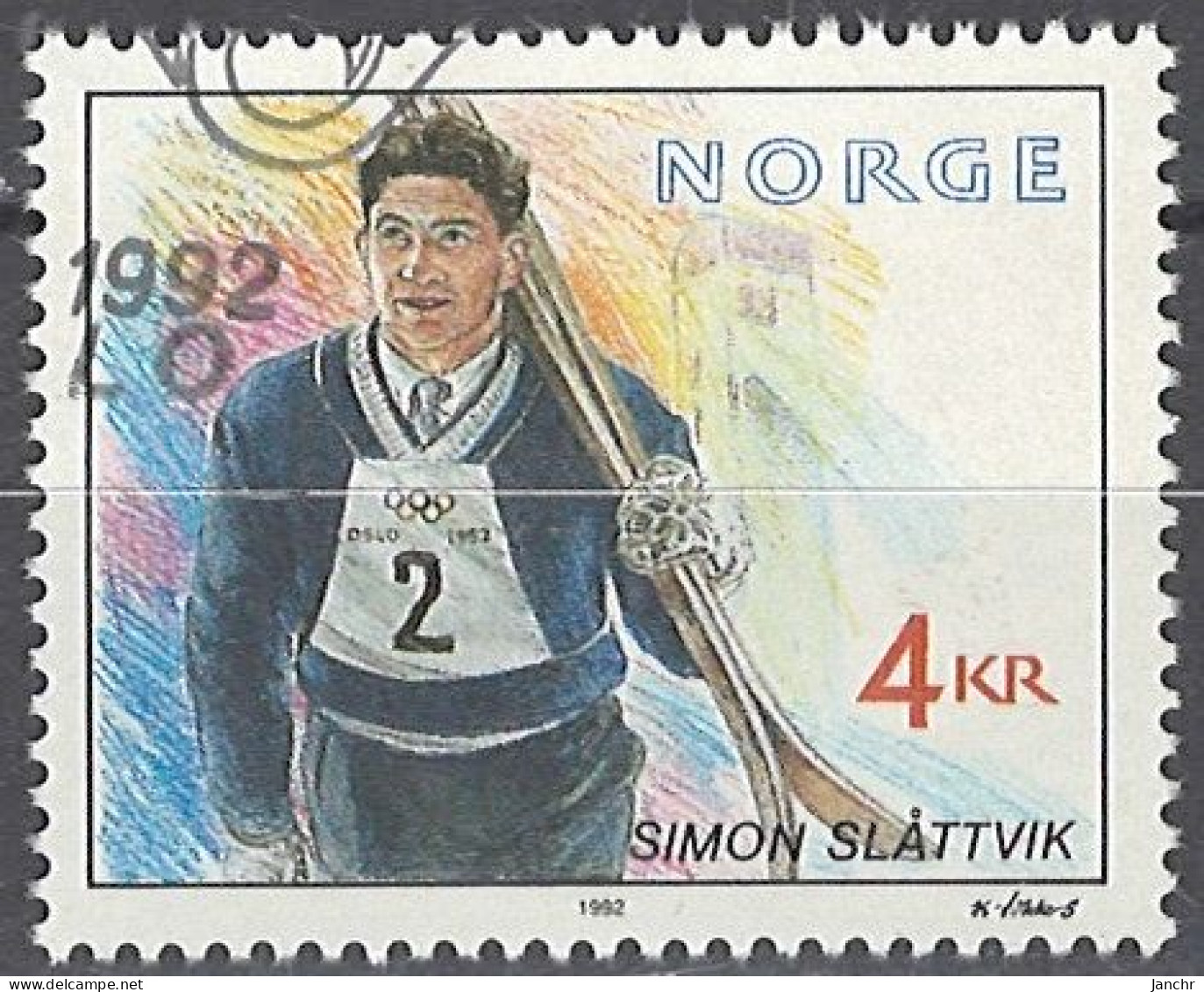 Norwegen Norway 1992. Mi.Nr. 1093, Used O - Gebruikt