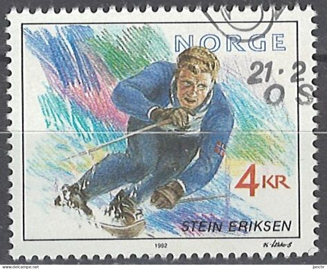 Norwegen Norway 1992. Mi.Nr. 1092, Used O - Usati