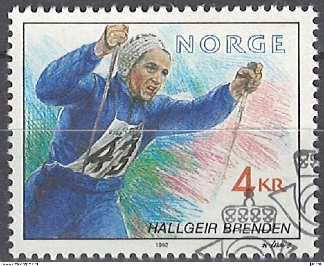 Norwegen Norway 1992. Mi.Nr. 1090, Used O - Oblitérés