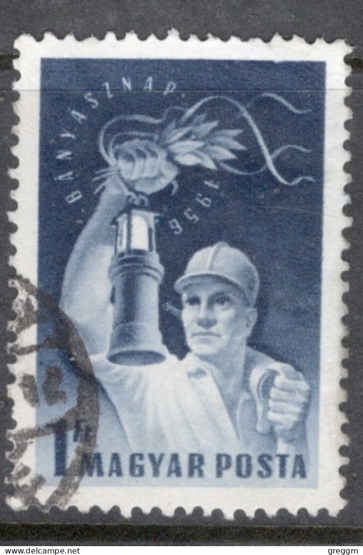 Hungary 1956 Single Stamp Celebrating Miners` Day In Fine Used - Gebraucht