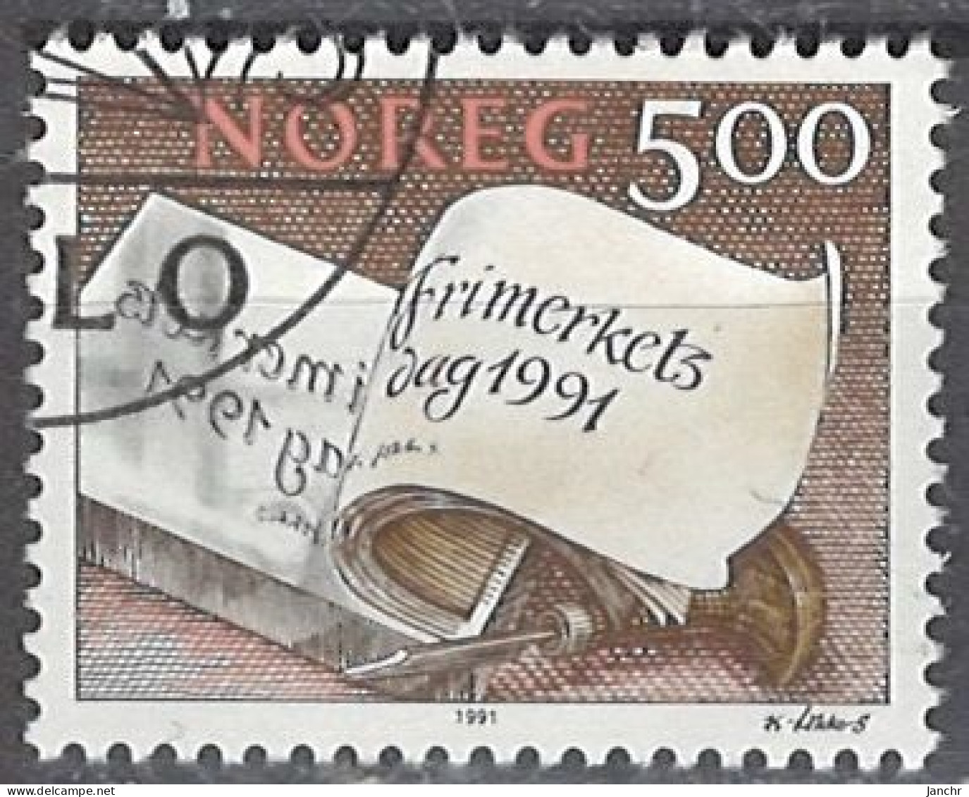 Norwegen Norway 1991. Mi.Nr. 1073, Used O - Gebraucht