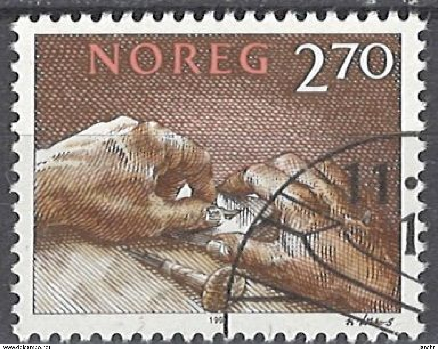 Norwegen Norway 1991. Mi.Nr. 1070, Used O - Oblitérés