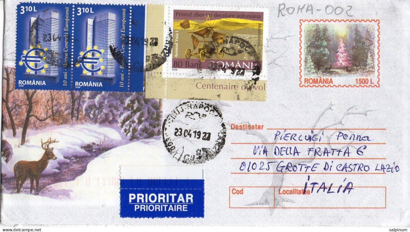 Philatelic Envelope With Stamps Sent From PORTUGAL To ITALY - Covers & Documents