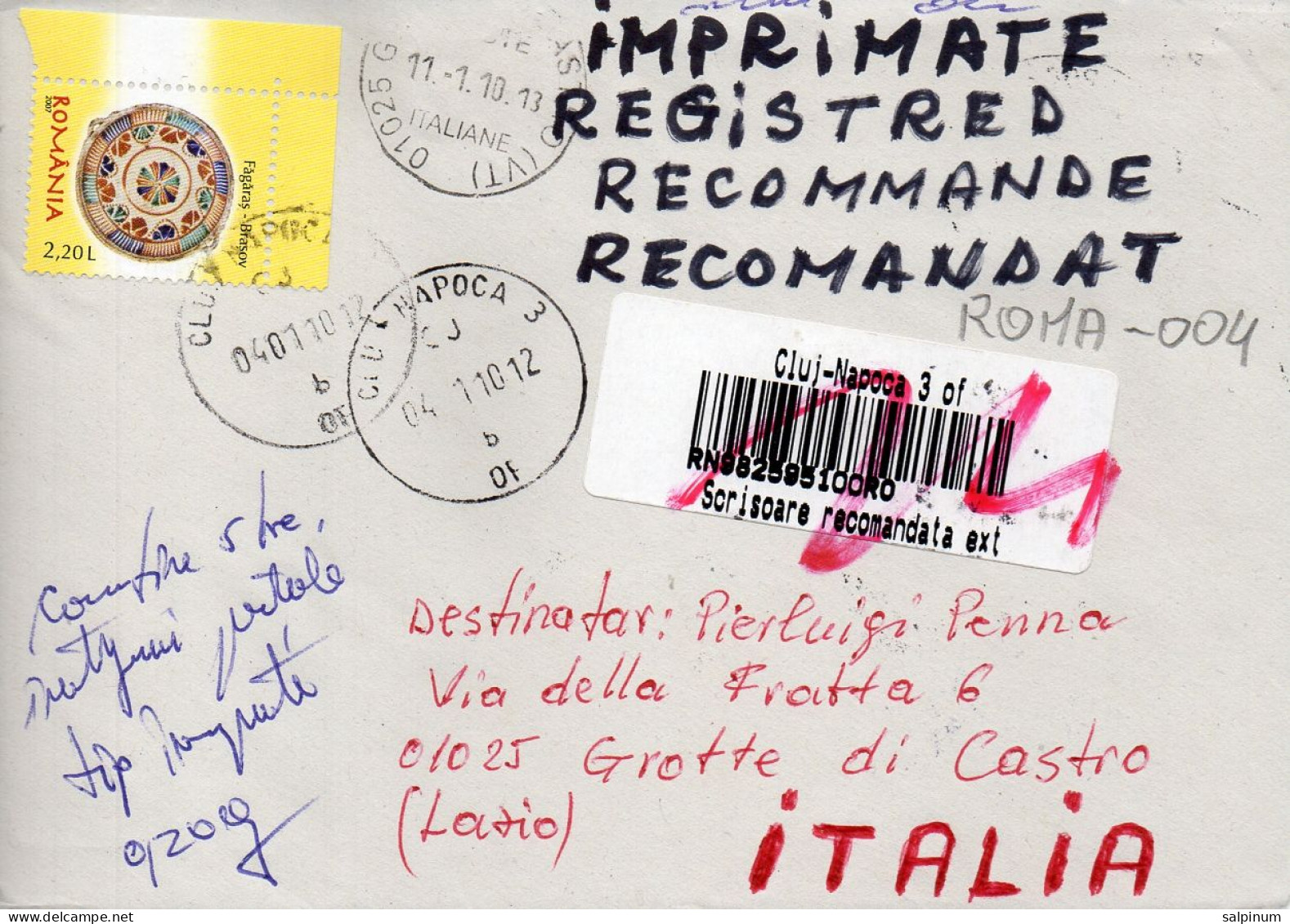 Philatelic Envelope With Stamps Sent From PORTUGAL To ITALY - Cartas & Documentos