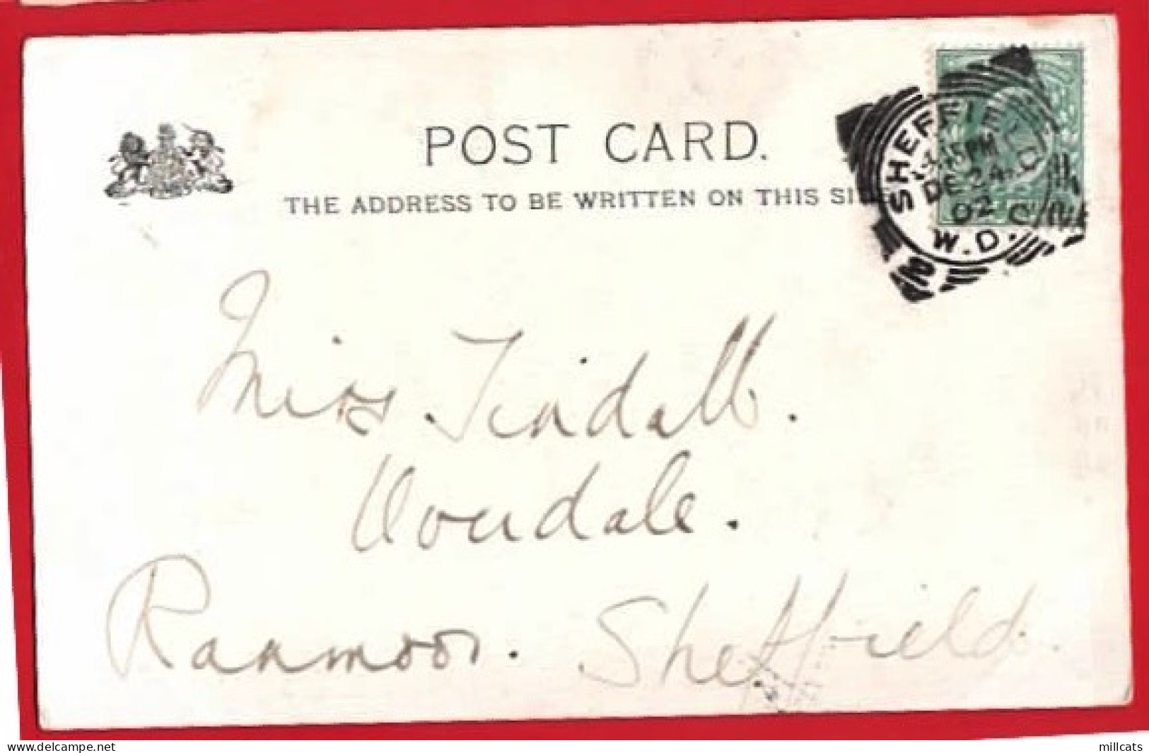 BRIDGE  REVOKED   RAPHAEL TUCK  ART SERIES SQUARE O POSTMARK 1902 - Playing Cards