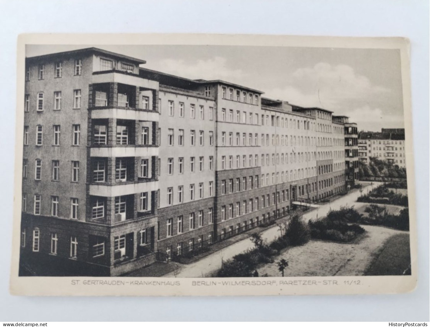 Berlin-Wilmersdorf, St. Gertrauden-Krankenhaus, Stempel Arbeitsnot, 1934 - Wilmersdorf