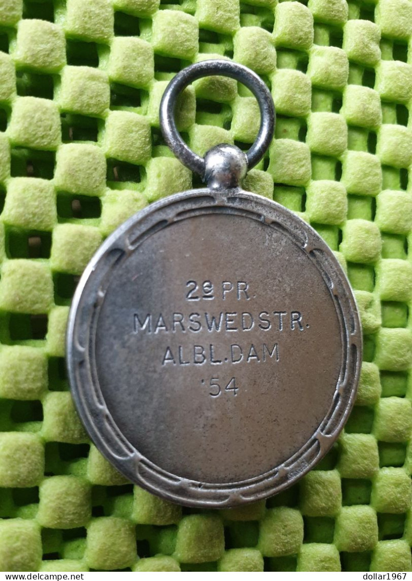 Medaille -   2e. Pr Marswedstr. Alblasserdam 1954  -  Original Foto  !!  Medallion  Dutch - Sonstige & Ohne Zuordnung