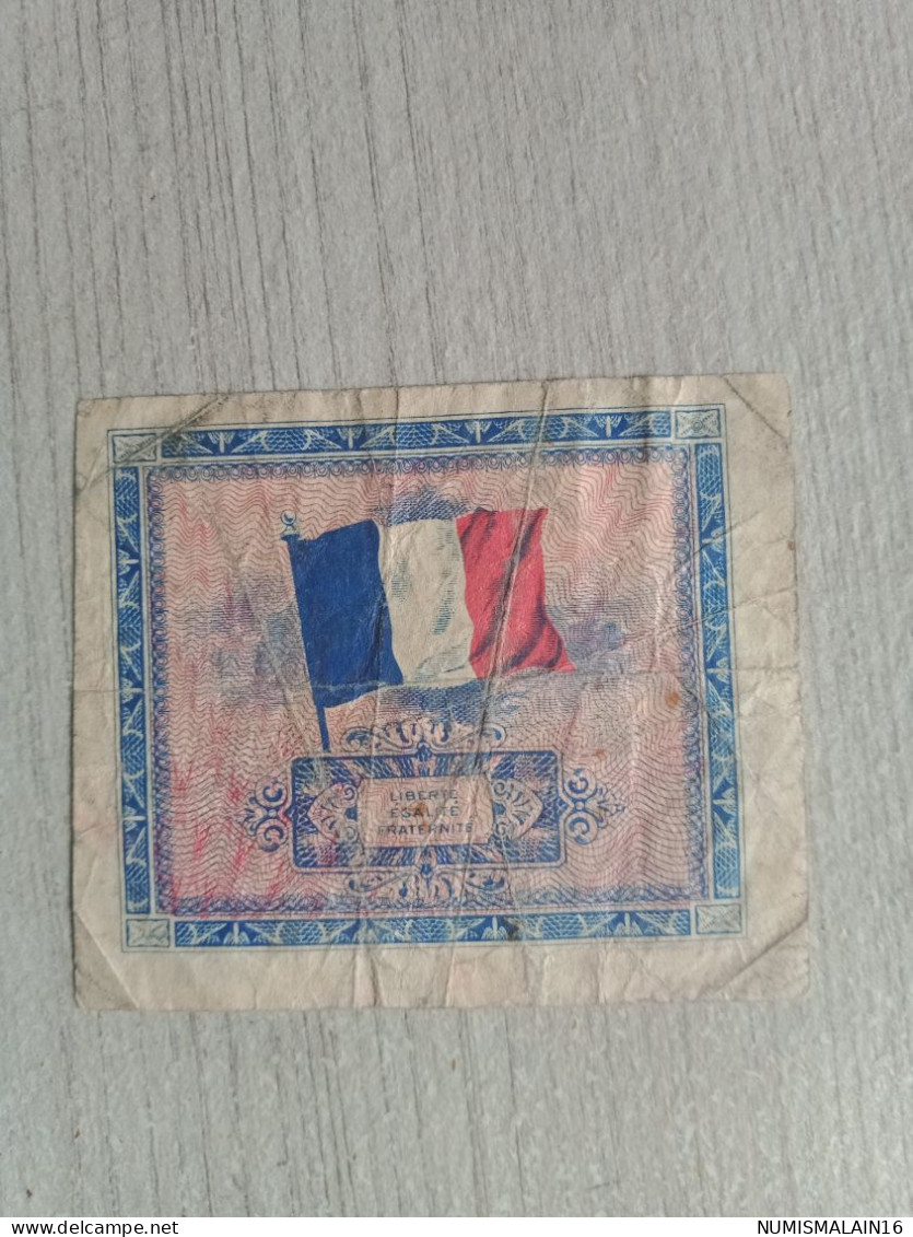 France - Billet De 2 Francs 1944/drapeau - Série 2 - 1944 Flag/France