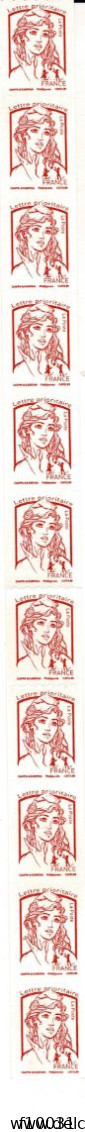 Philatélie France Roulette N° 114** De 11 Timbres N° 4779 (11 N° Noir 192 - 202) - Roulettes