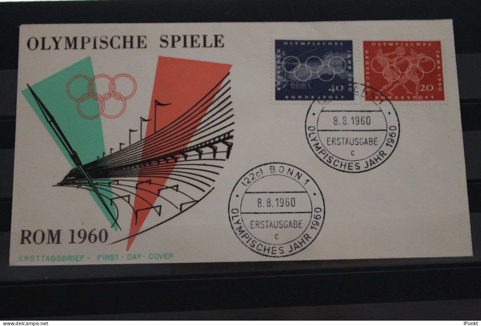 Deutschland 1960; Olympische Spiele Rom; FDC MiNr. 332-35 - Verano 1960: Roma