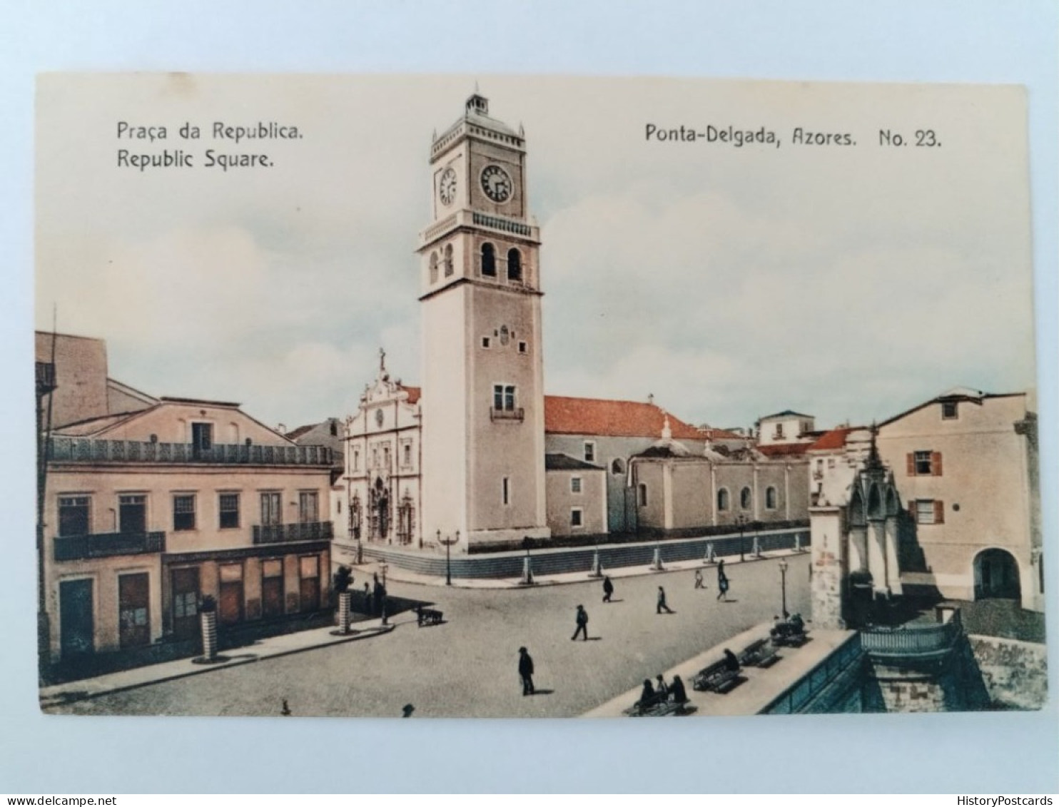 Ponta Delgada, Azores, Praca Da Republica, 1910 - Açores