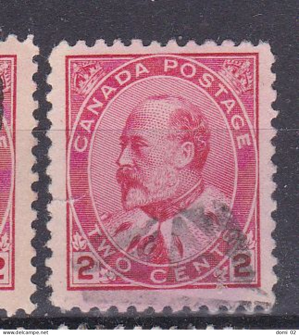 Y&T 79 EDOUARD VII 2C ROUGE OBLITERES - Used Stamps