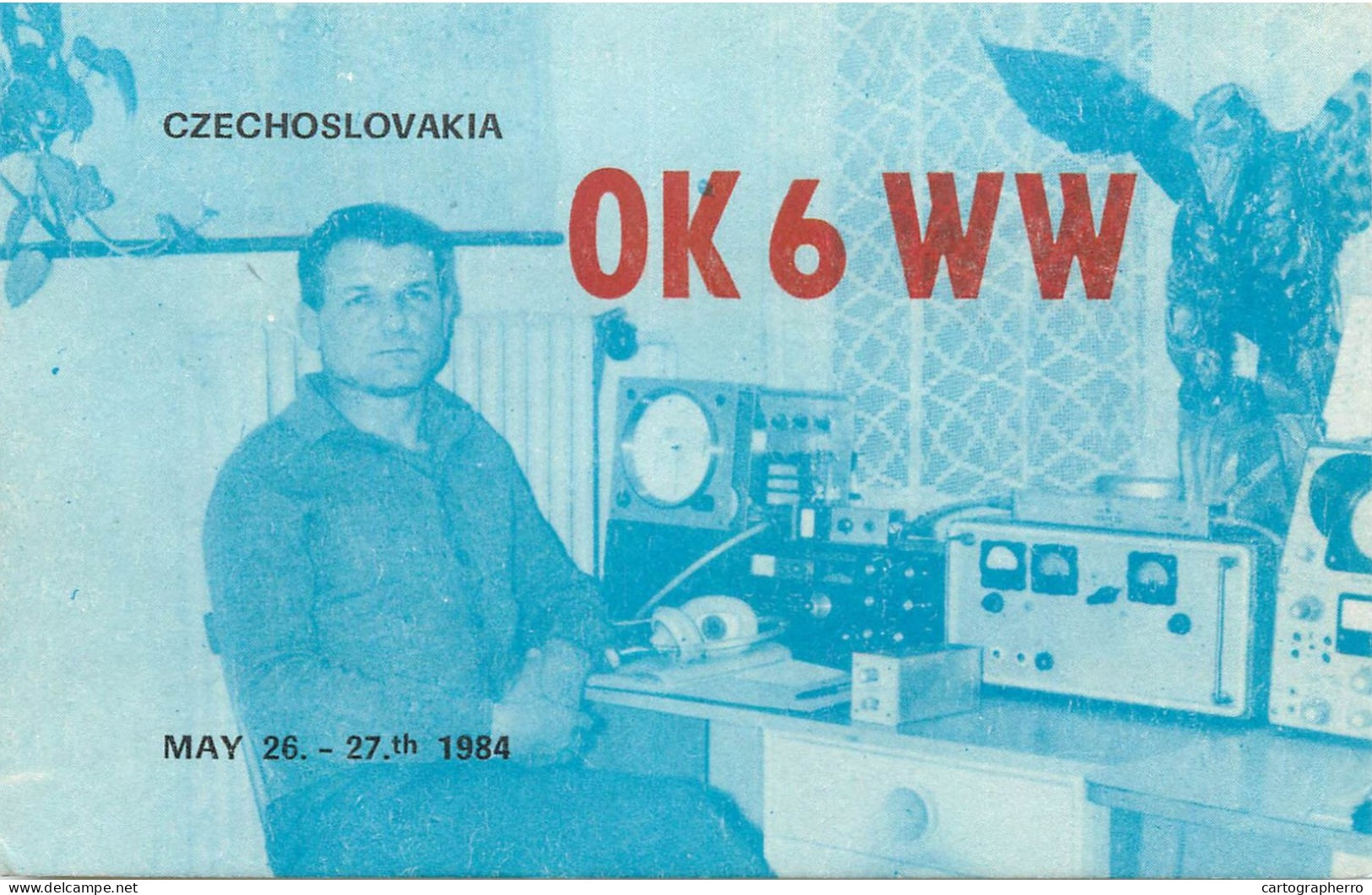 QSL Card Czechoslovakia Radio Amateur Station OK6WW Y03CD Tabor - Radio Amateur