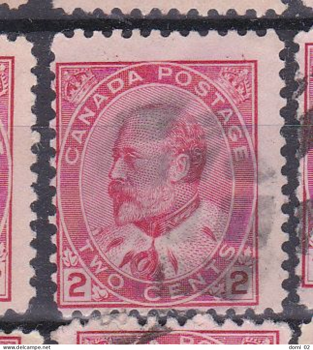 Y&T 79 EDOUARD VII 2C ROUGE OBLITERES - Used Stamps