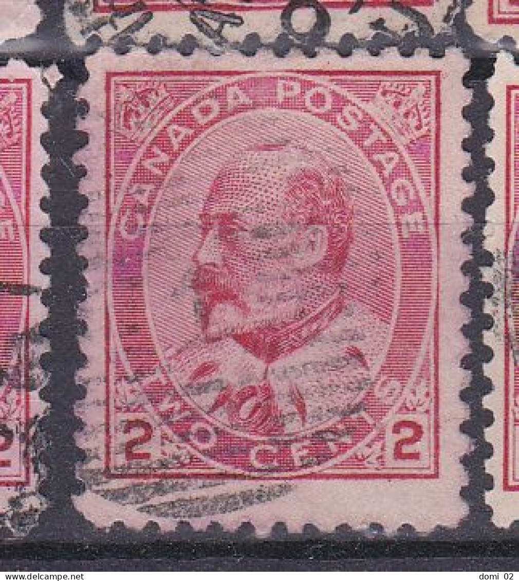 Y&T 79 EDOUARD VII 2C ROUGE OBLITERES - Used Stamps