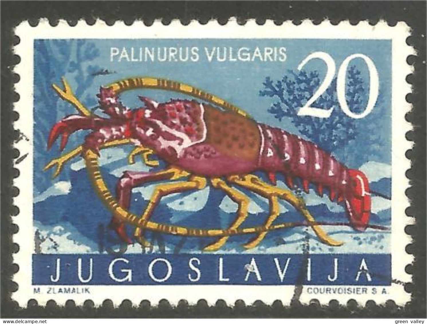 XW01-3147 Yougoslavie Homard Lobster Crustacé Crustacean Langosta Langouste Hummer Krebstier - Crostacei