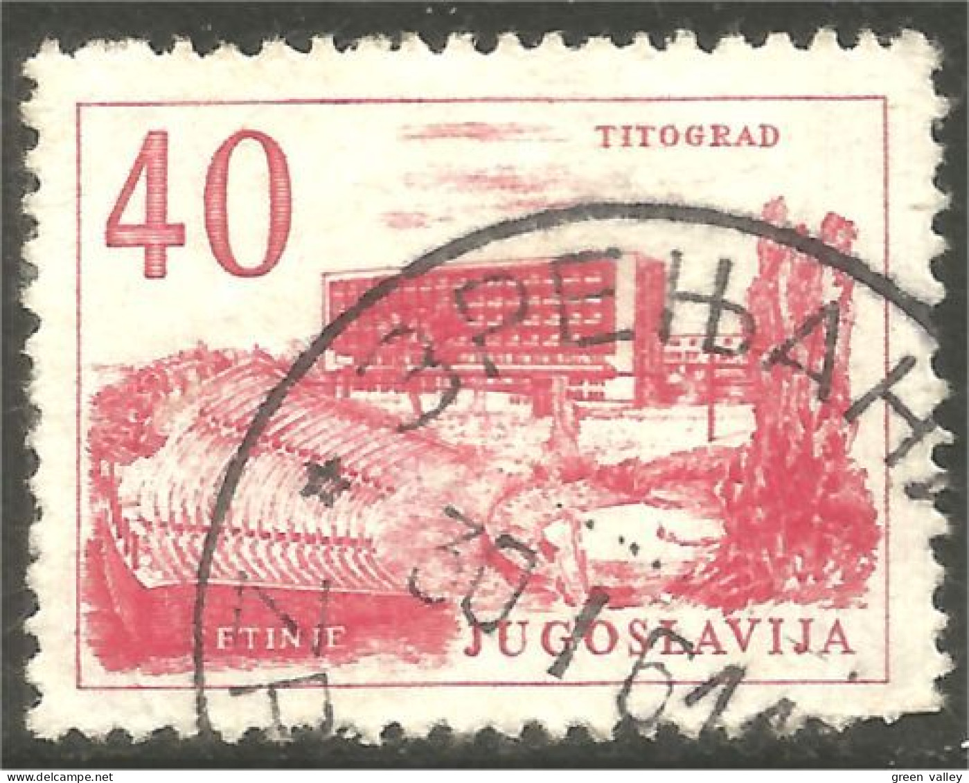 XW01-3134 Yougoslavie Hotel Titograd - Used Stamps