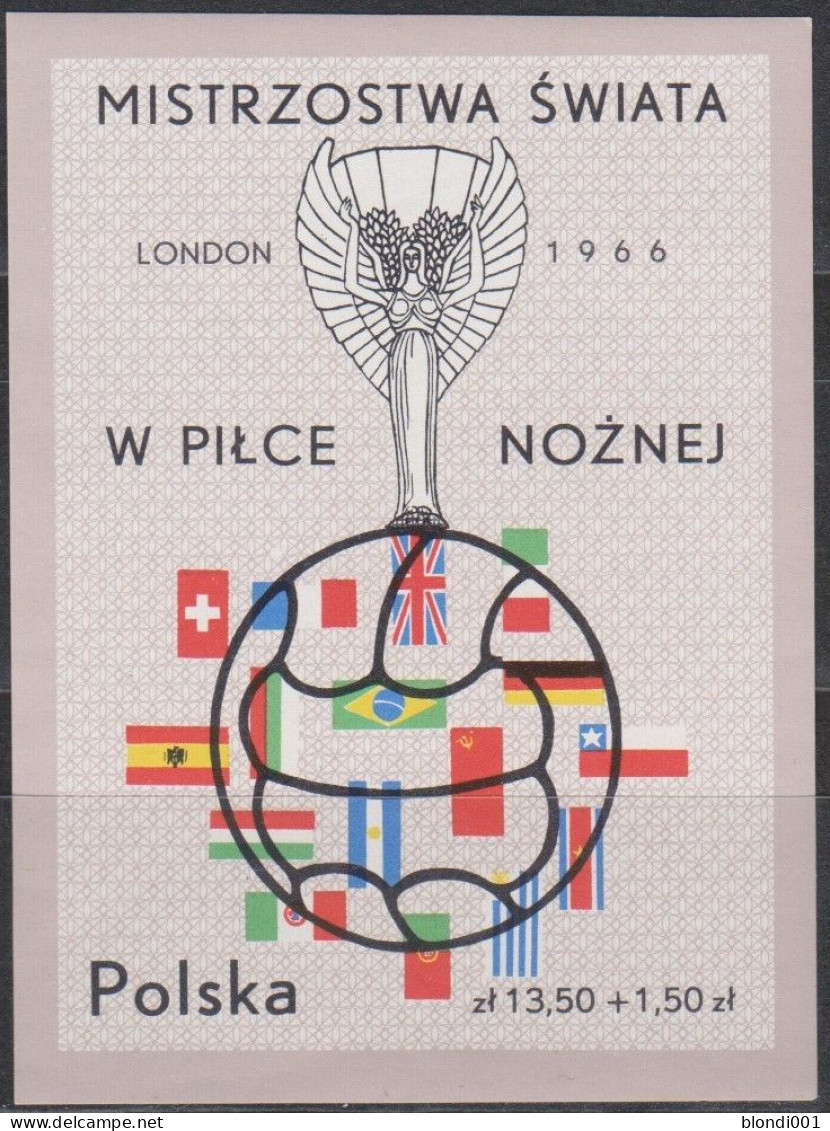 Soccer World Cup 1966 - POLAND - S/S Imp. MNH - 1966 – Inglaterra