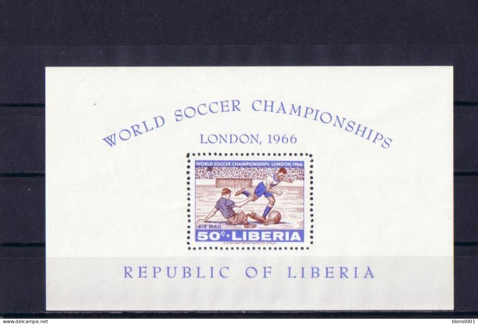 Soccer World Cup 1966 - LIBERIA - S/S MNH - 1966 – England