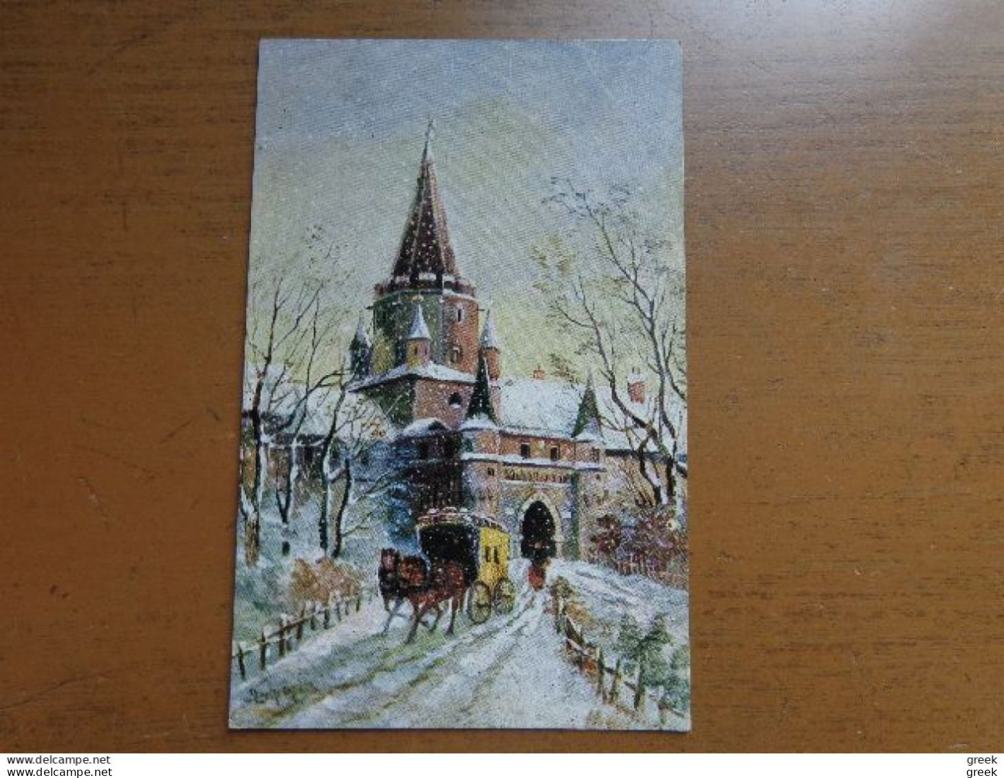 Doos met 629 oude postkaarten: Wens - Fantasie - Humor (zie enkele foto's) 2kg400