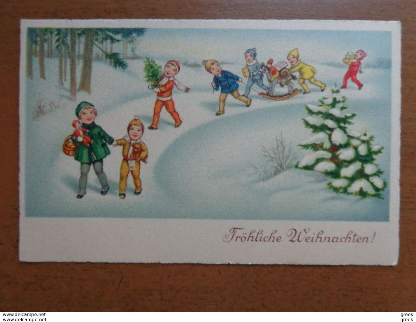 Doos met 629 oude postkaarten: Wens - Fantasie - Humor (zie enkele foto's) 2kg400