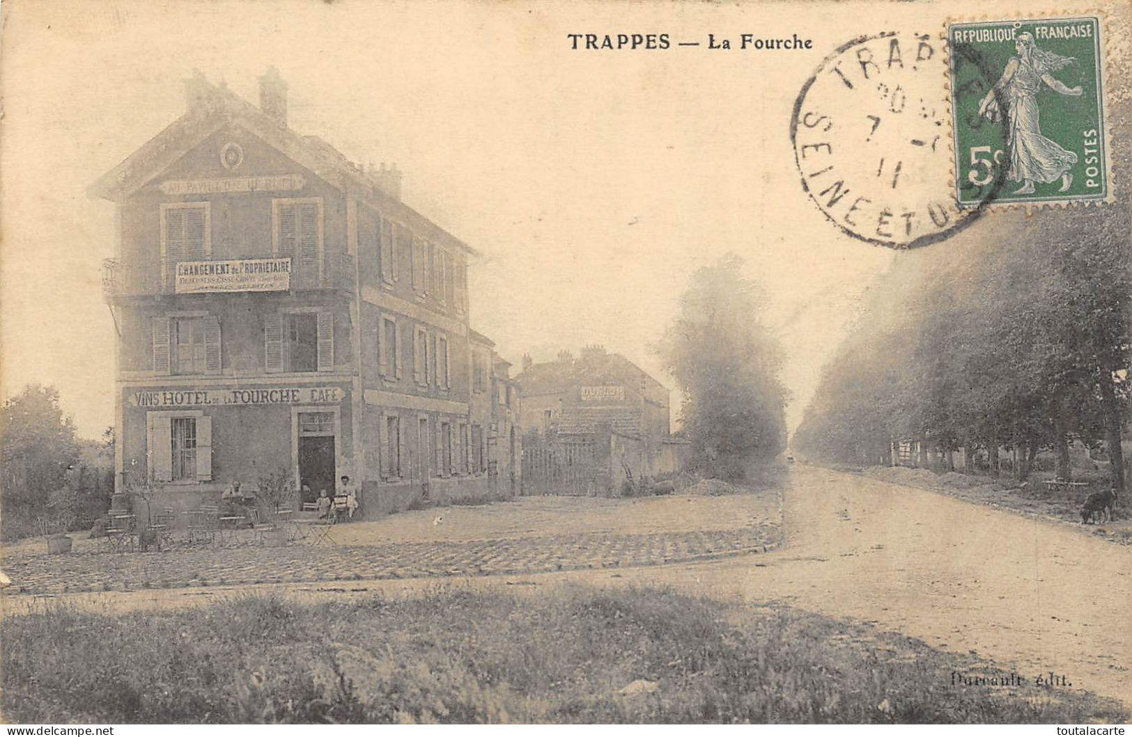 CPA 78 TRAPPES LA FOURCHE  Voir Hôtel De La Fourche - Trappes