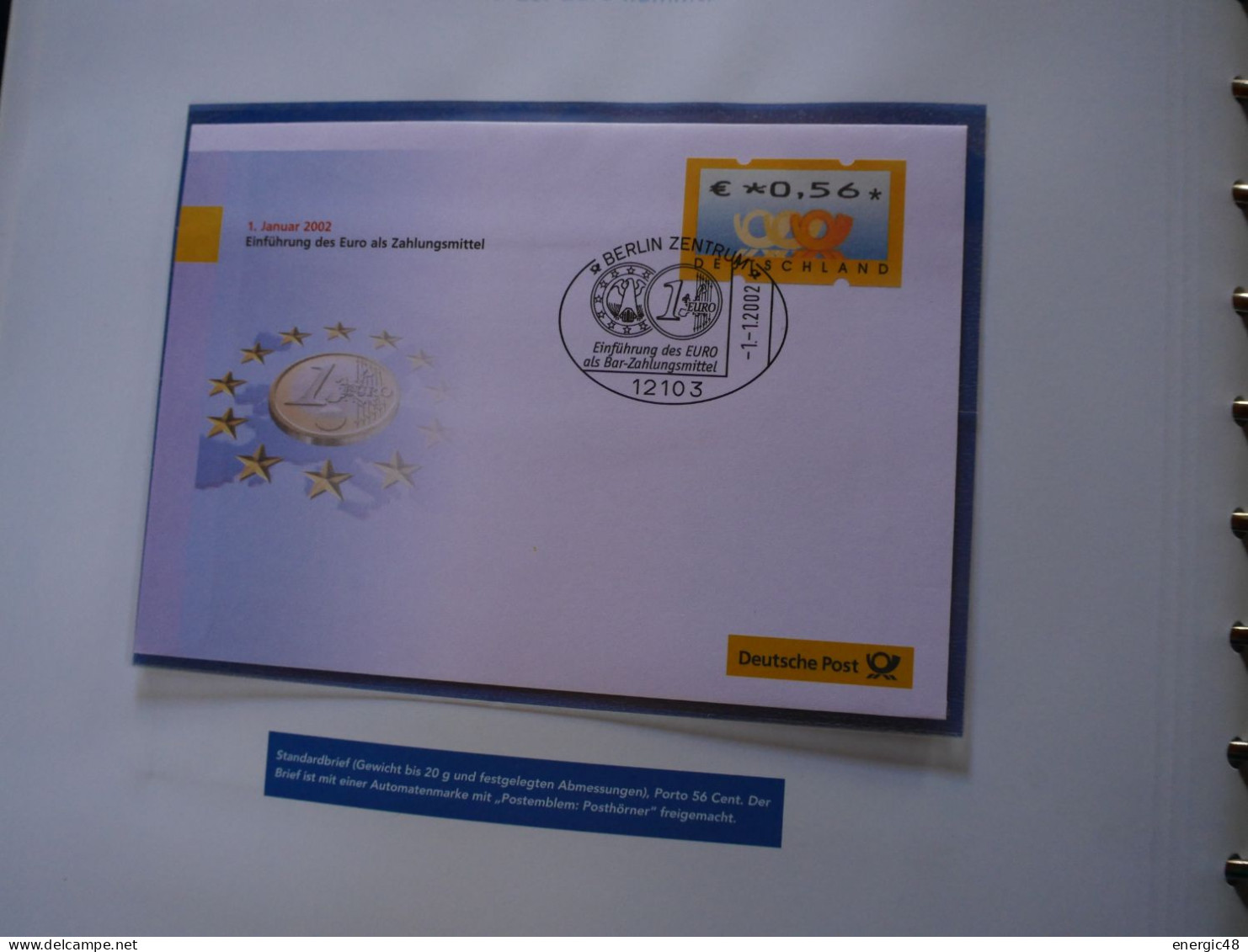 2 grand classeurs luxe Allemagne ,2001-2002,spécialisé avec env 1er jous sans les timbres ,2eme a voir!!