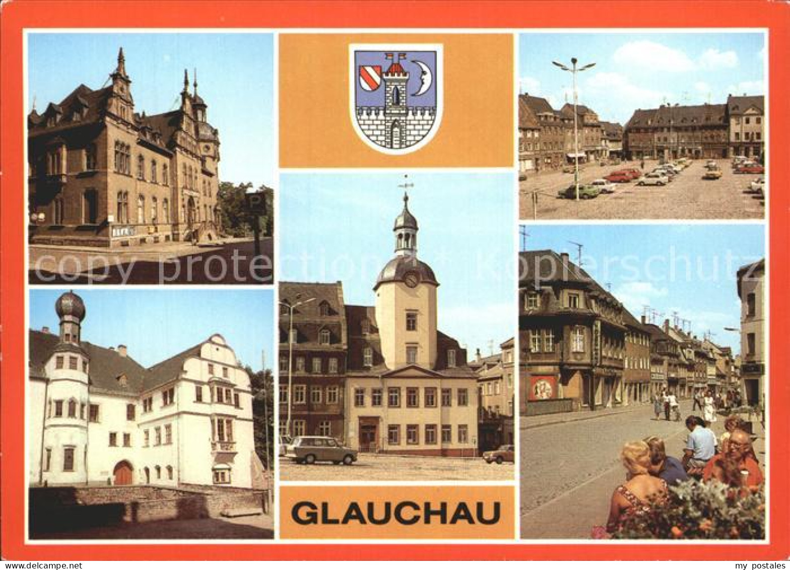 72261143 Glauchau Post Schloss Rathaus Markt Dr Friedrichs Strasse Glauchau - Glauchau