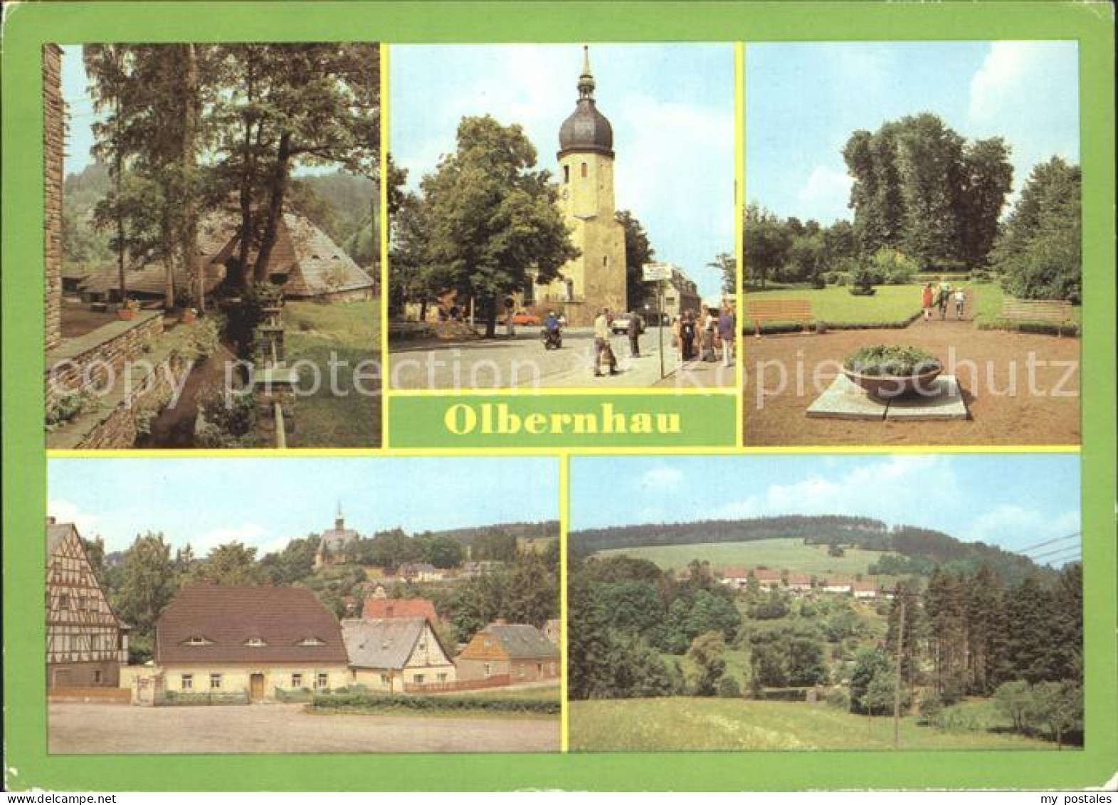 72261087 Olbernhau Erzgebirge Althammer Denkmal Thaelmann Platz Kirche Park Arbe - Olbernhau