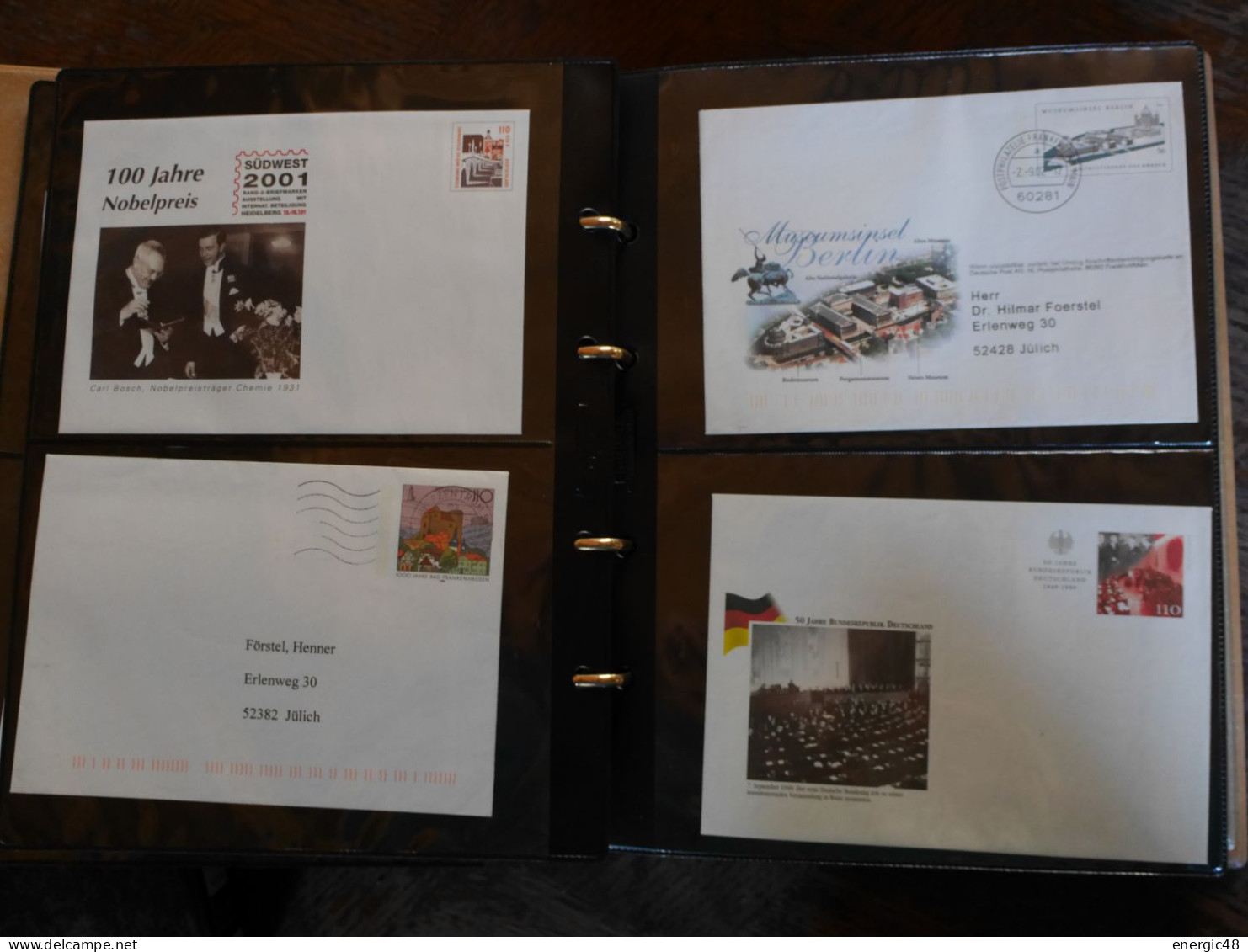 1   Classeur  Luxe Allemagne ,avec Entiers Postaux,enveloppes Neufs  1ers Jours Et Autres Pour Cachet , A Voir!! - Sammlungen (im Alben)