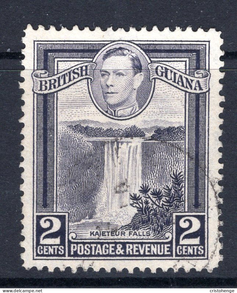 British Guiana 1938-52 KGVI Pictorials - 2c Kaieteur Falls - P.12½ Used (SG 309) - Guyana Britannica (...-1966)