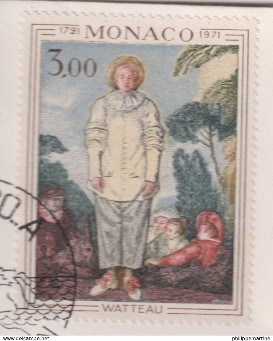 Monaco 1972 - YT 878 (o) Sur Fragment - Used Stamps
