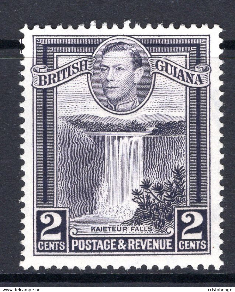 British Guiana 1938-52 KGVI Pictorials - 2c Kaieteur Falls - P.13 X 14 HM (SG 309a) - Guayana Británica (...-1966)