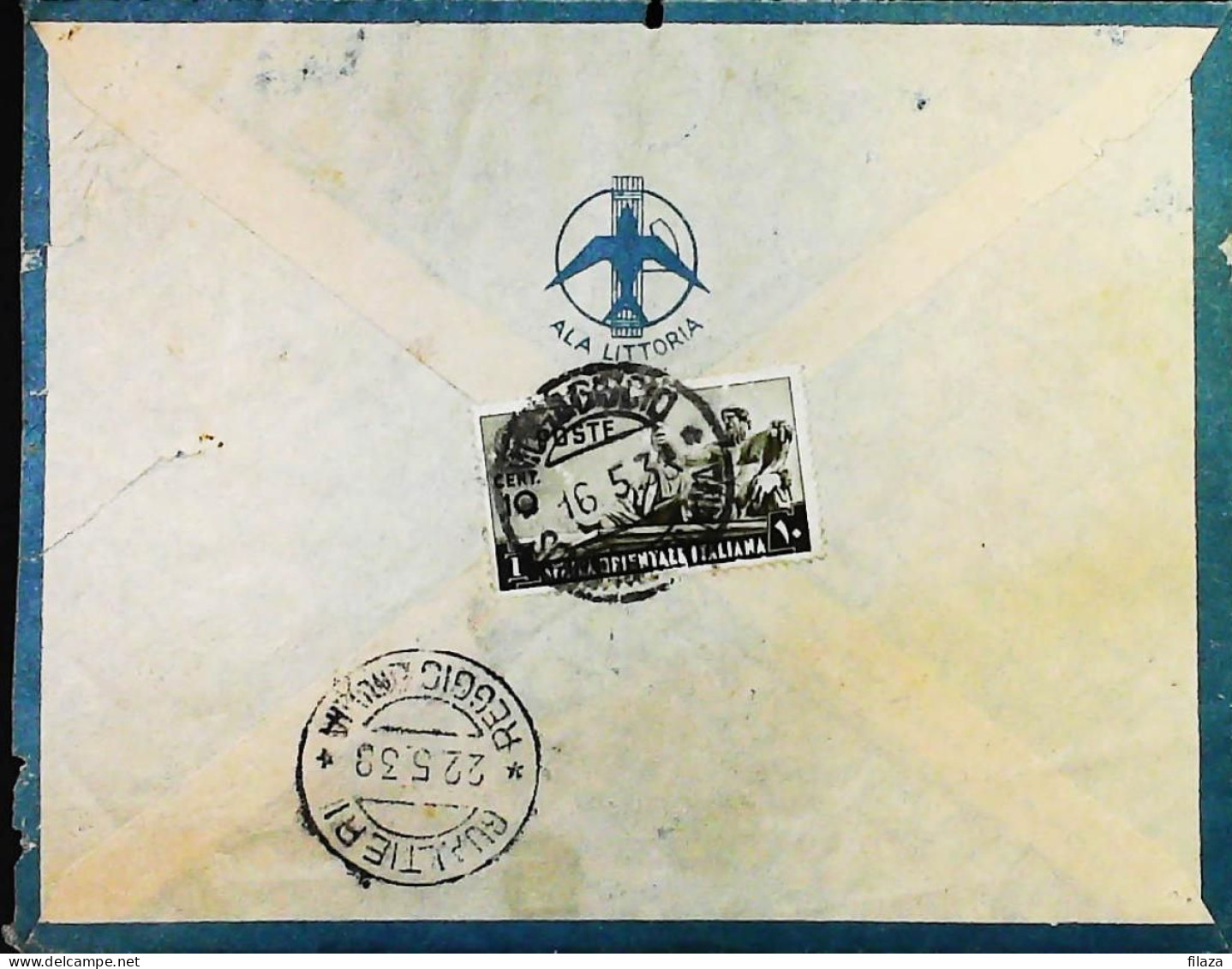 ITALIA - COLONIE -  ETIOPIA + AOI Lettera Da MOGADISCIO Del 1938- S6187 - Ethiopie