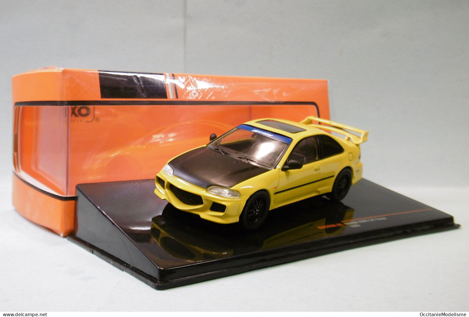 Ixo - HONDA CIVIC EJ1 Europe Tuning 1995 Jaune Réf. CLC528N NBO Neuf 1/43 - Ixo