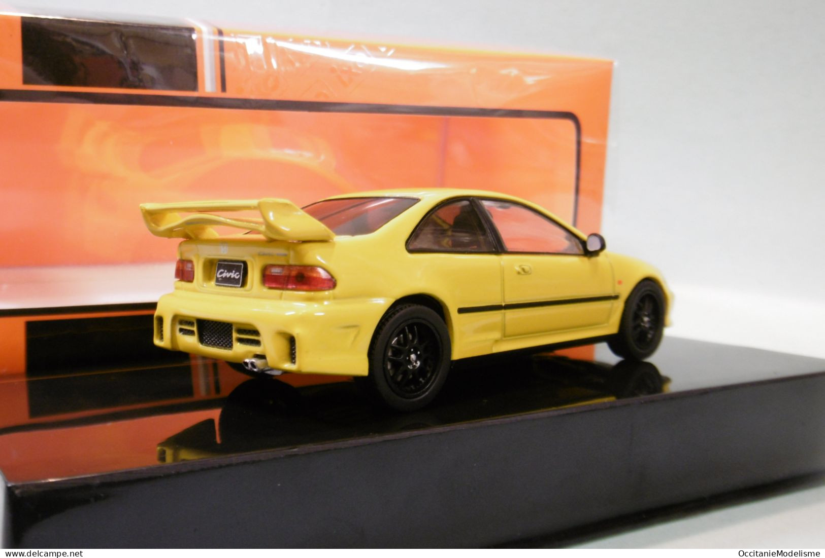 Ixo - HONDA CIVIC EJ1 Europe Tuning 1995 Jaune Réf. CLC528N NBO Neuf 1/43 - Ixo