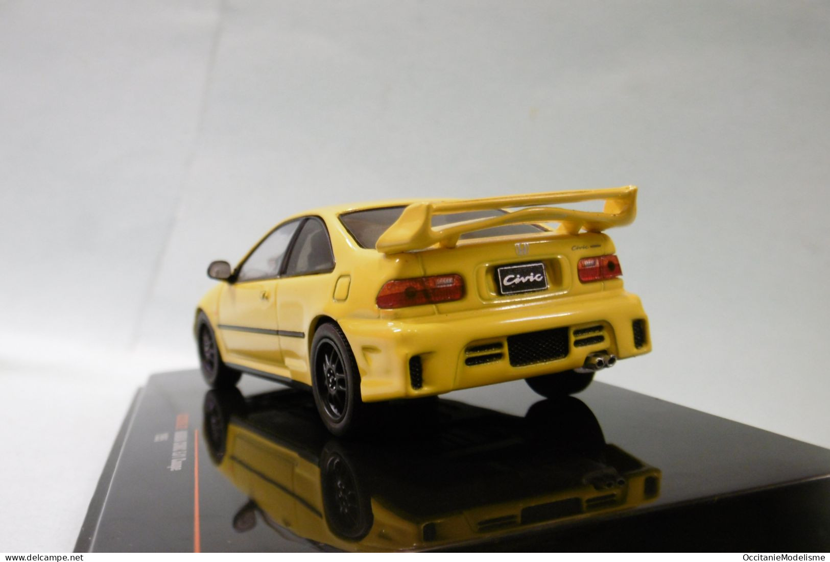 Ixo - HONDA CIVIC EJ1 Europe Tuning 1995 Jaune Réf. CLC528N NBO Neuf 1/43 - Ixo