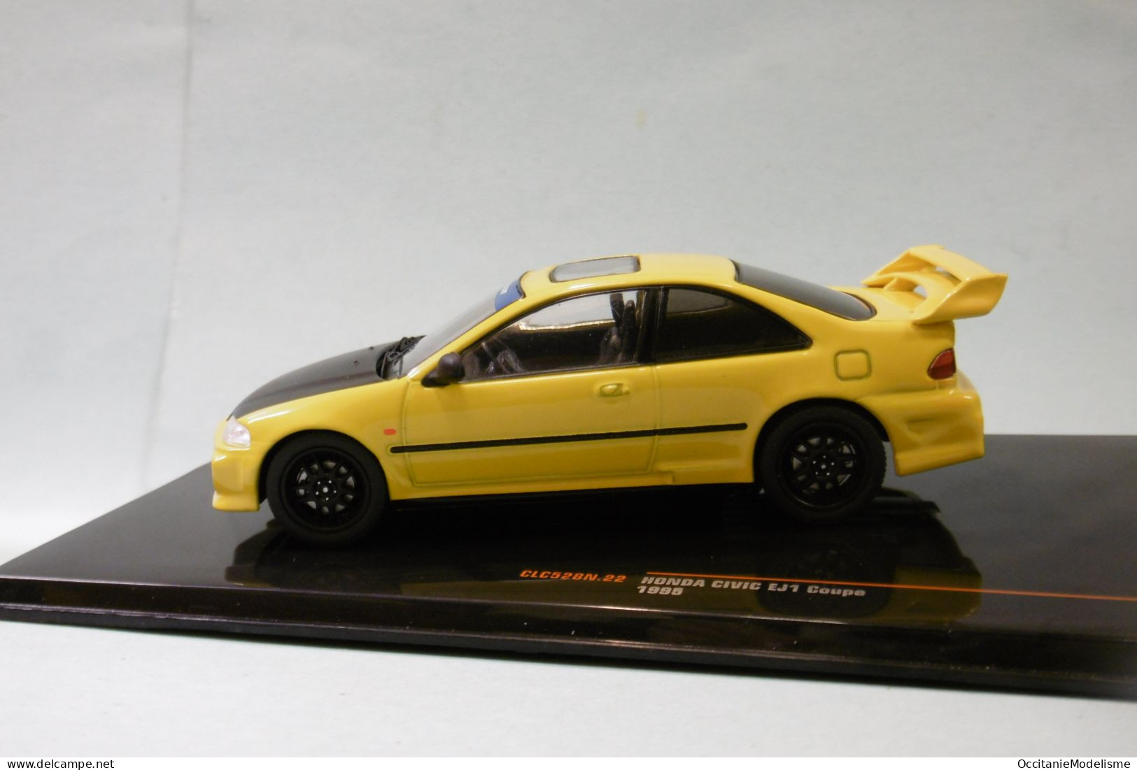 Ixo - HONDA CIVIC EJ1 Europe Tuning 1995 Jaune Réf. CLC528N NBO Neuf 1/43 - Ixo