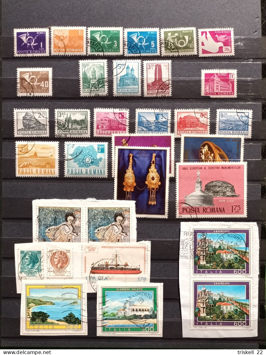 Lot De Plus De 200 Timbres : Italie - Poste Vaticane - Romana - Collections