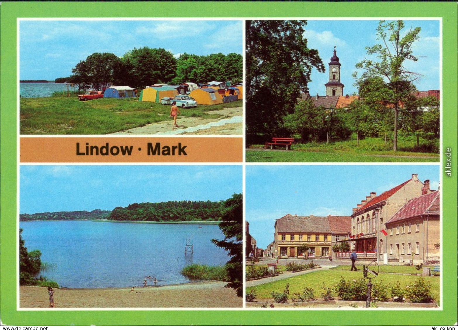 Lindow (Mark) Campingplatz D/94 Weißer Sand Am Gudelacksee, Blick Zur 1983 - Lindow