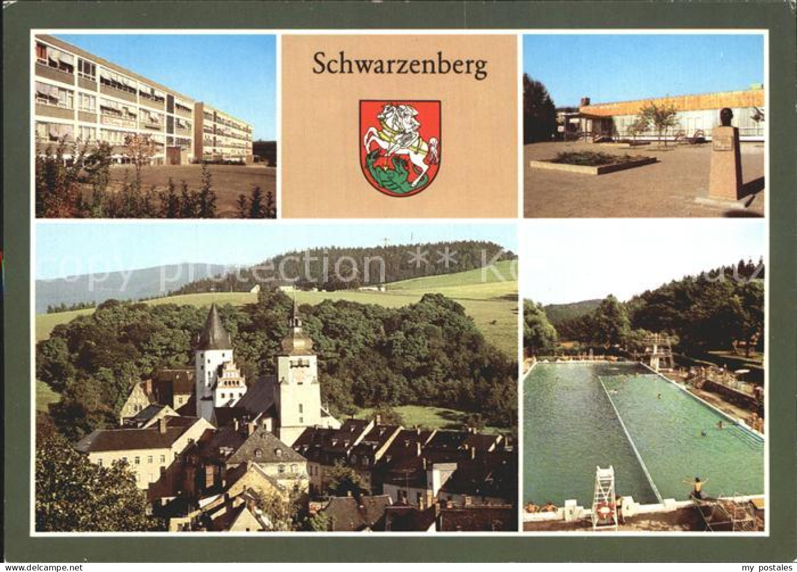 72259578 Schwarzenberg Erzgebirge Gaststaette Roter Loewe Freibad Schwarzenberg - Schwarzenberg (Erzgeb.)