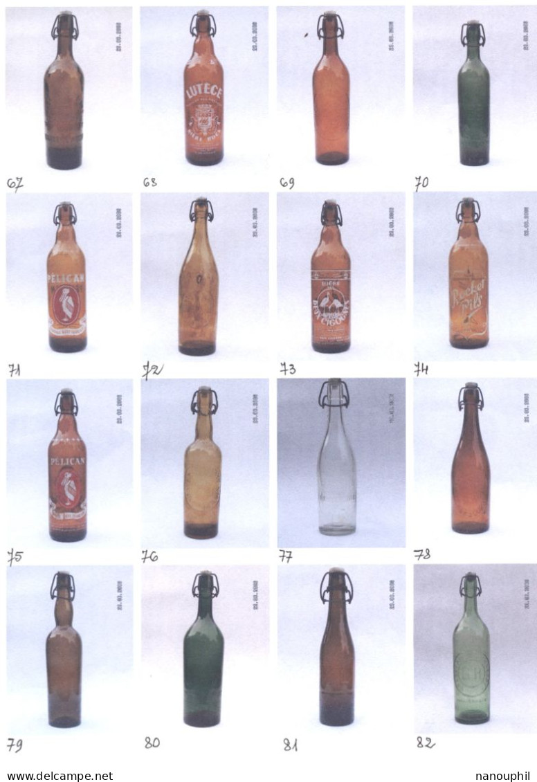 BOUTEILLES ANCIENNES DE BIERE  LOT (86 Bouteilles)  COLLECTION  A CEDER + LISTE BRASSERIES-MARQUES-ORIGINES   1.16 EURO - Beer