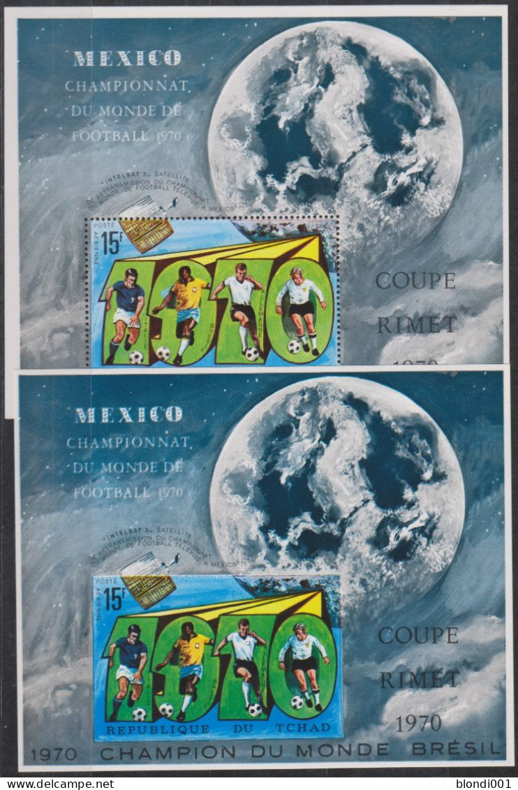 Soccer World Cup 1970 - SPACE - CHAD - S/S Perf.+imp. MNH - 1970 – Mexico