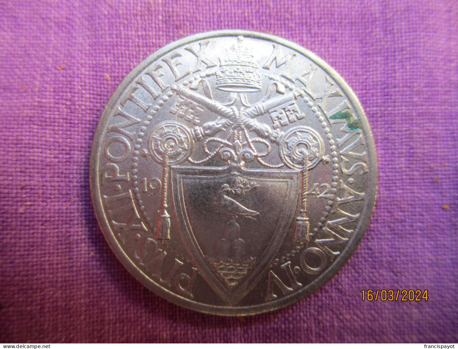 Vatican: 1 Lira 1942 - Vaticano