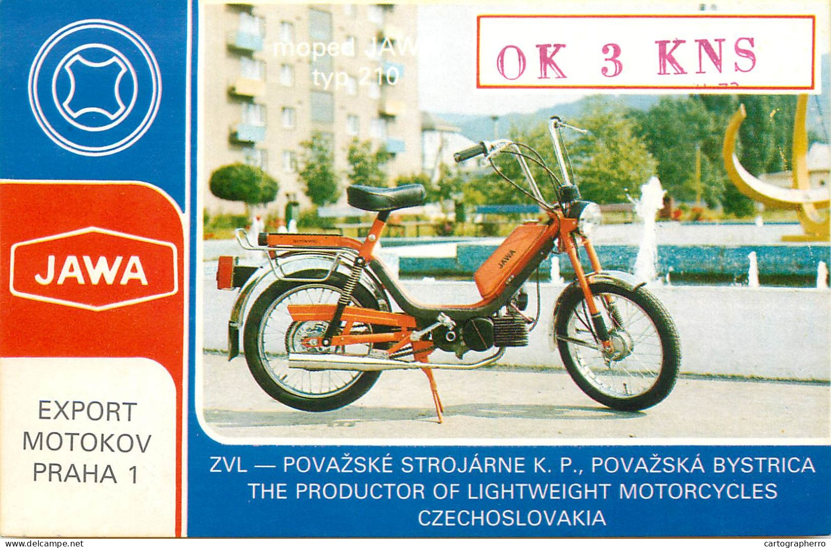 QSL Card Czechoslovakia Radio Amateur Station OK3KNS Y03CD 1983 - Radio Amateur