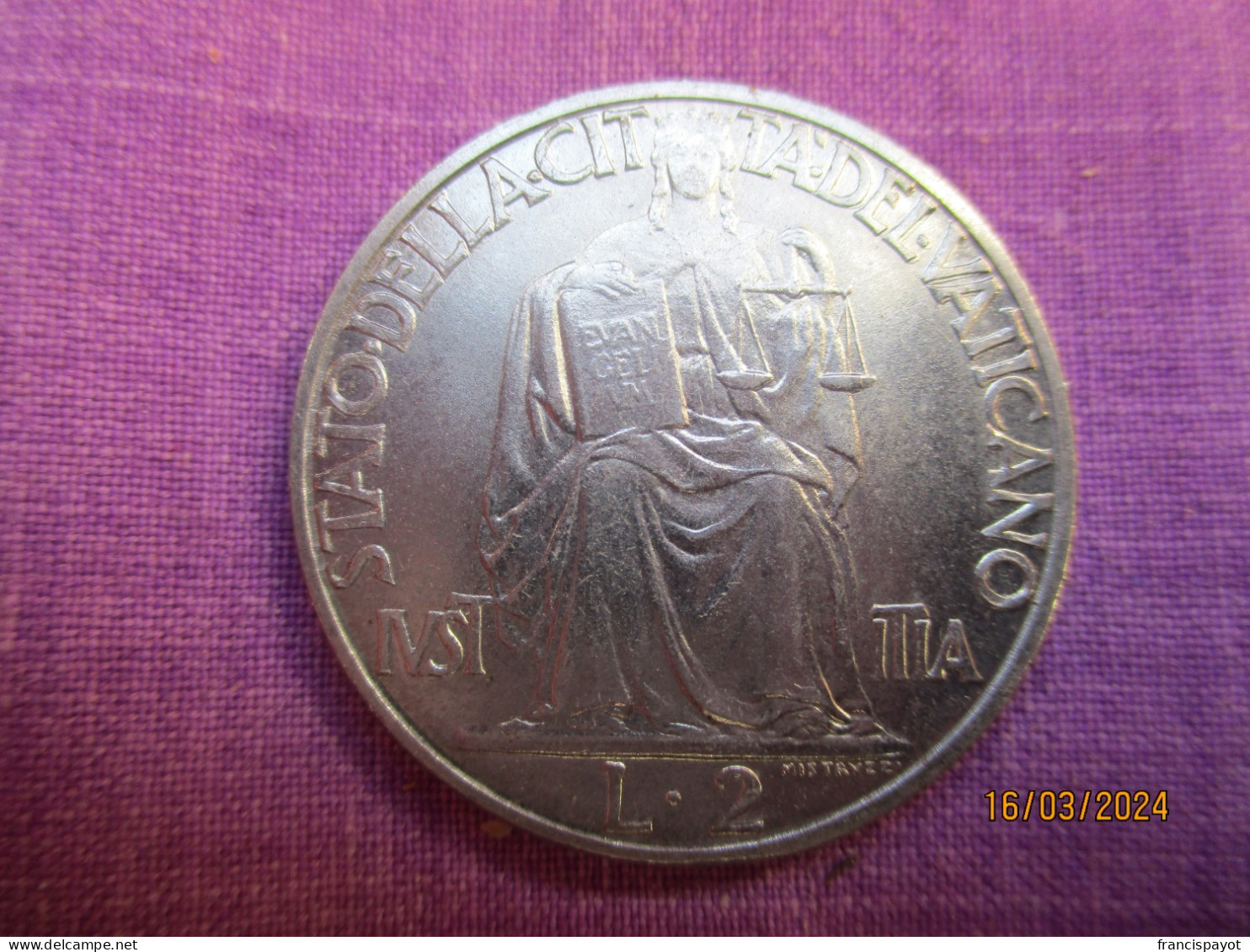 Vatican: 2 Lire 1942 - Vatican