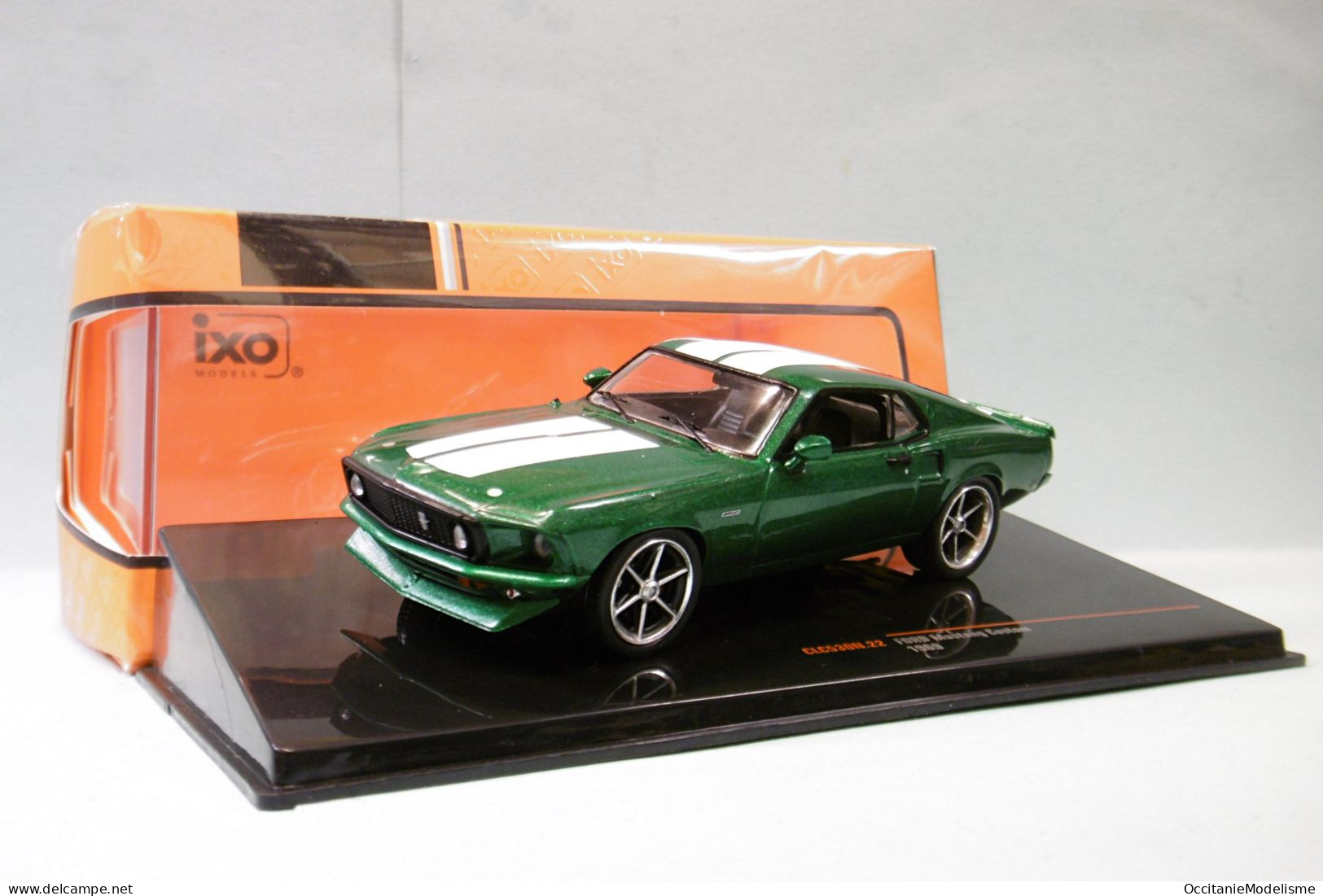 Ixo - FORD MUSTANG FASTBACK 1969 Custom Vert Métallisé Réf. CLC530N NBO Neuf 1/43 - Ixo