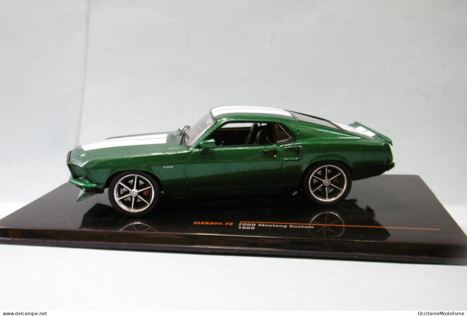 Ixo - FORD MUSTANG FASTBACK 1969 Custom Vert Métallisé Réf. CLC530N NBO Neuf 1/43 - Ixo